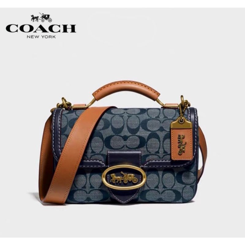 Coach Riley Top Handle In Signature Chambray (C3630)