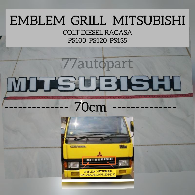 Emblem grill mitsubishi colt diesel ragasa ps100 ps120 ps135