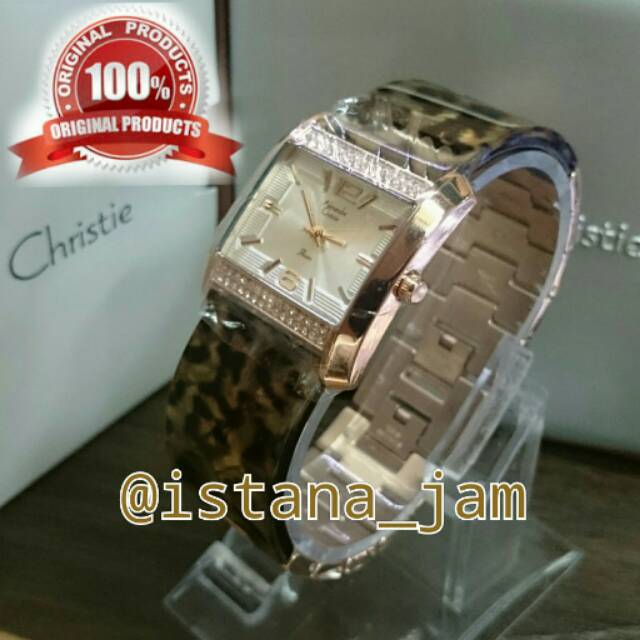 Jam Tangan Wanita Alexandre Christie 2504 Mika Loreng Original