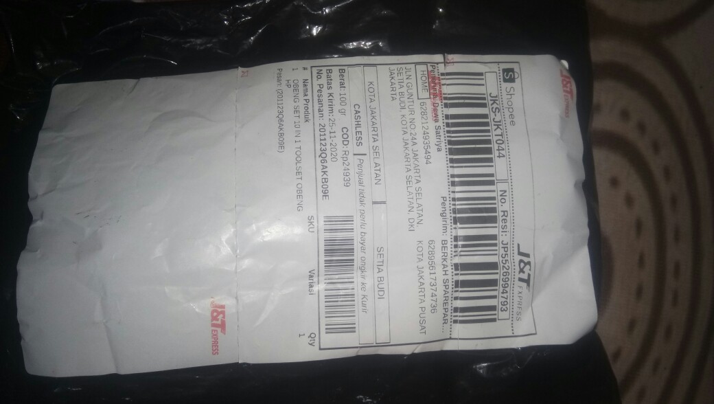 Obeng Set 10 In 1 Toolset Obeng Hp