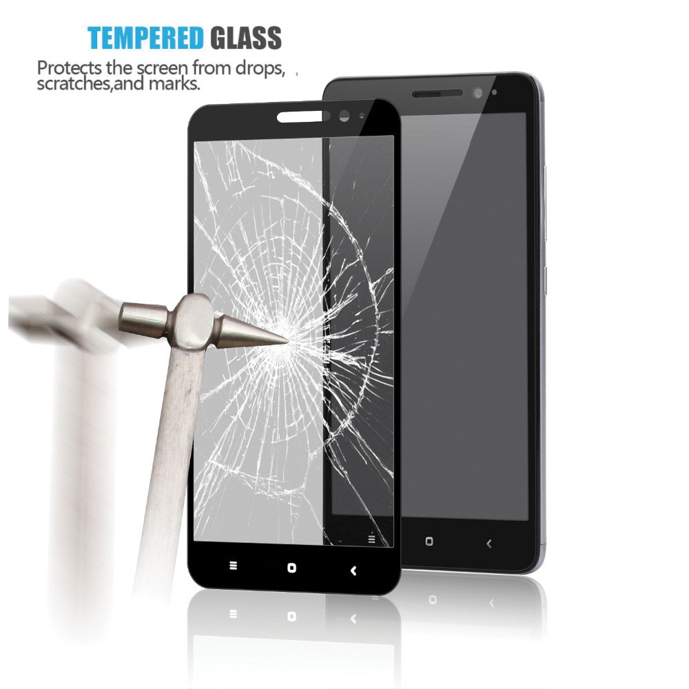 Tempered Glass Xiaomi Redmi Note 4X Full Colour / Anti Gores Kaca / Screen Protector