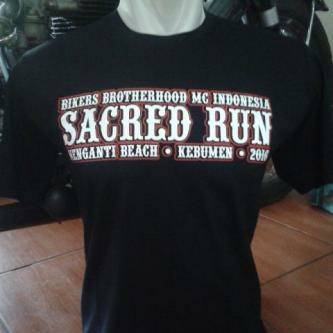 Promo T-shirt / Kaos / Baju Bikers Brotherhood Sacred Run 2016, Original /Kuliah /lebaran