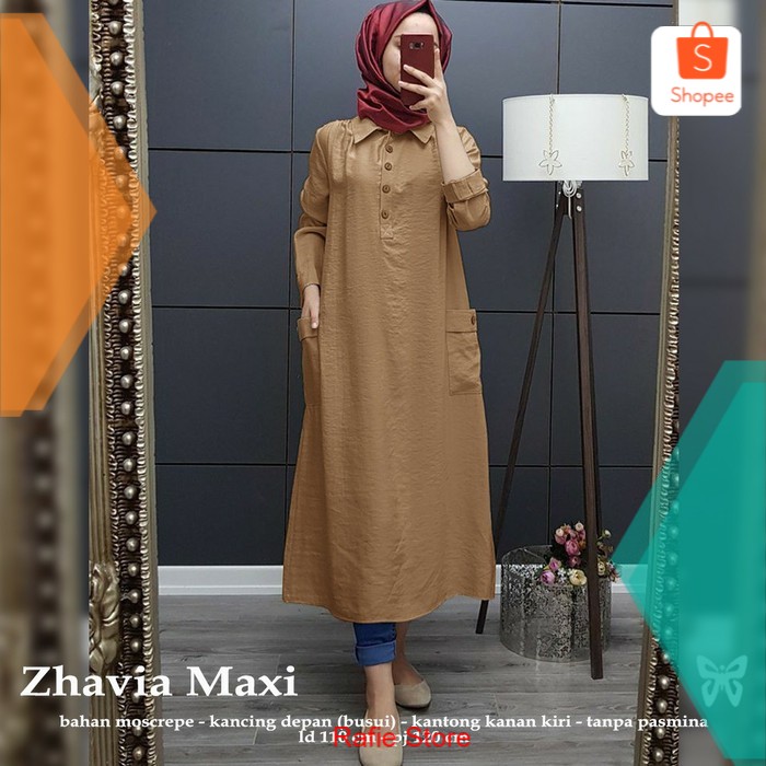 ZHAVIA BY SHOFIYA Tunik muslimah/ tunik remaja terbaru 2021/ tunik kekinian murah