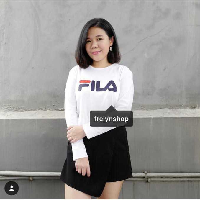 BARANG MURAH BAJU LENGAN PANJANG FILA W/ TUMBLR TEE LENGAN PANJANG / LONGSLEEVE KEKINIAN
