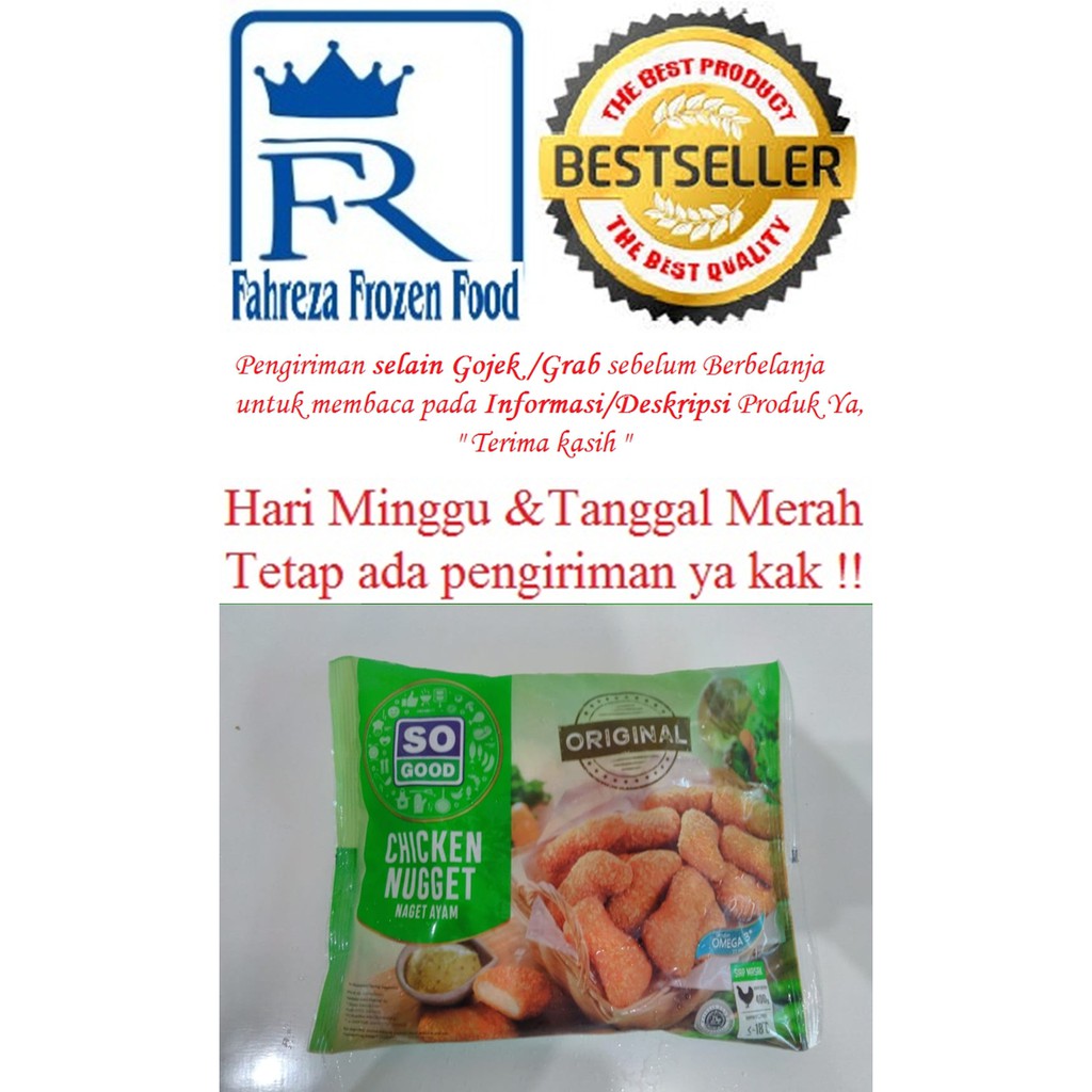 

So Good Naget Ayam 400 Gram Harga Hemat