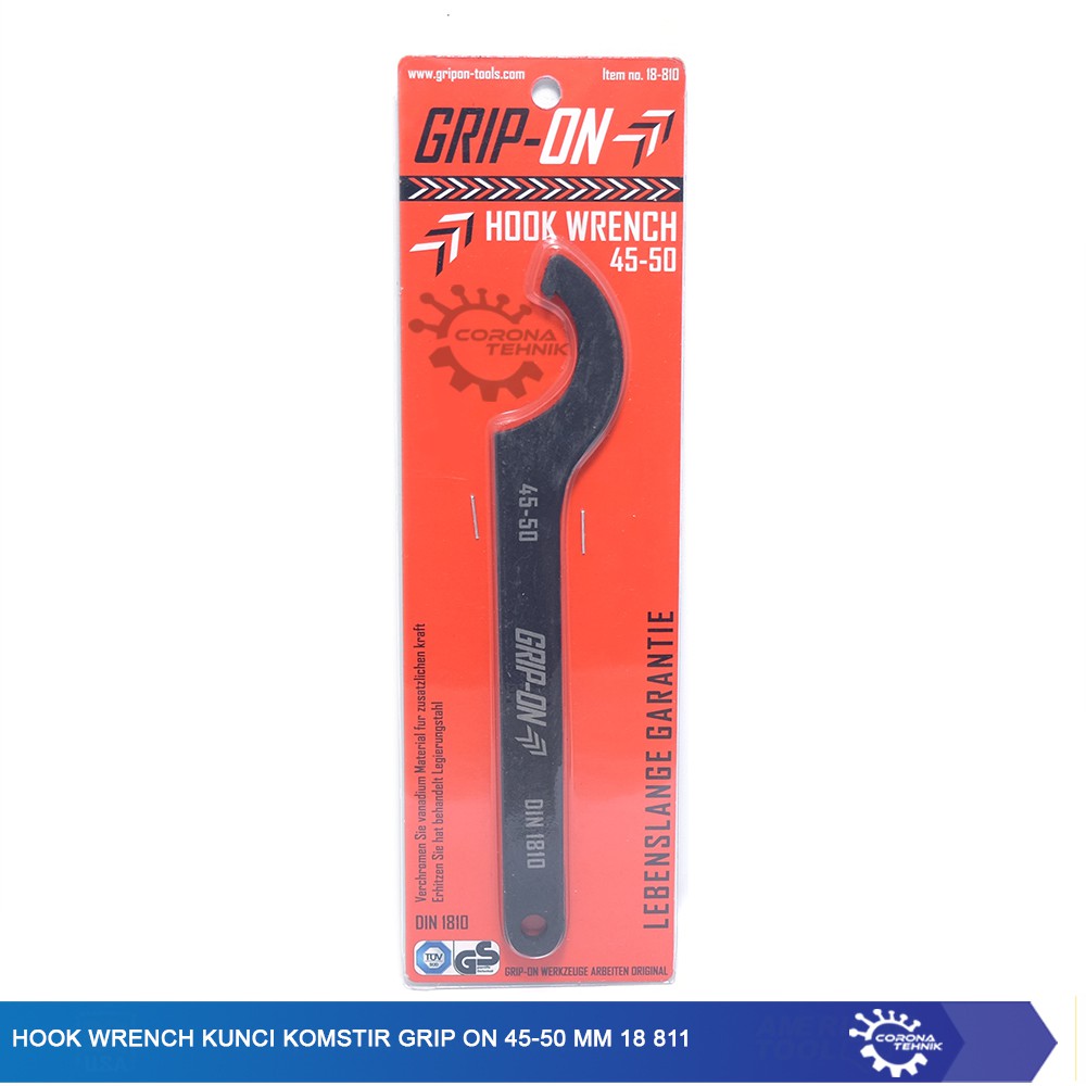 Kunci Komstir Grip On 45-50mm 18-810 Hook Wrench