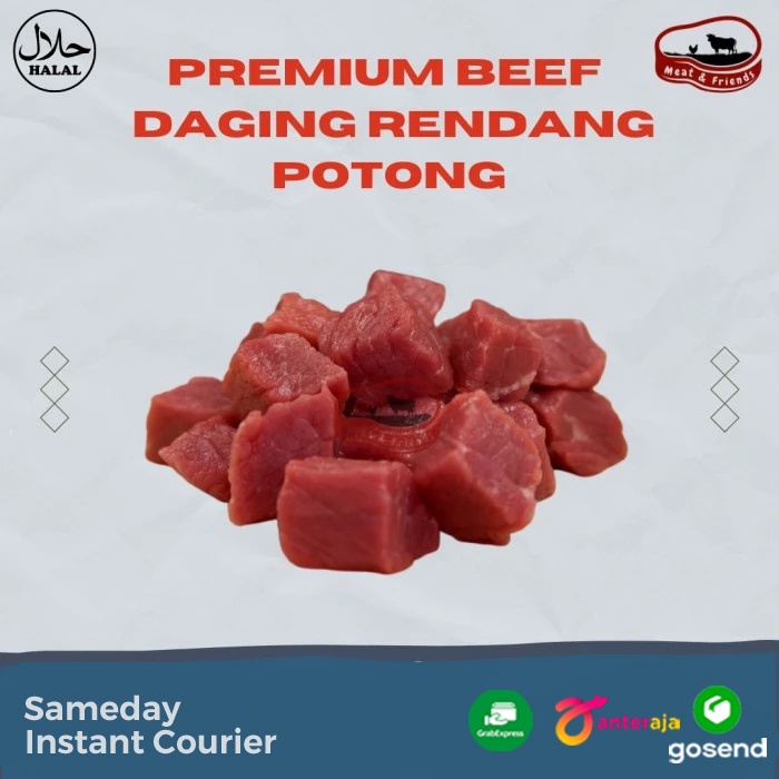 

Daging Rendang Potong Premium - 500g