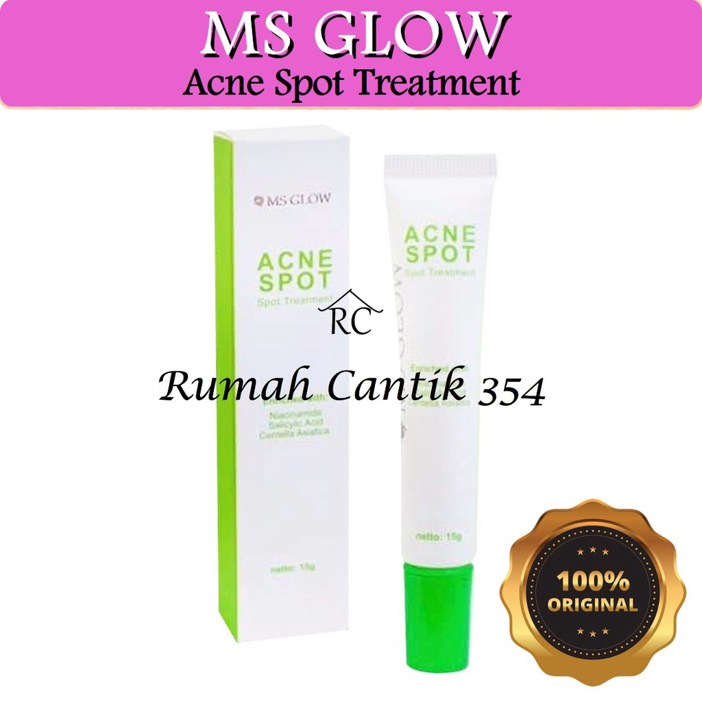 MS Glow Acne Spot Treatment Serum Rumah Cantik 354 Spot Treatment Mengempeskan Jerawat Aktif Di Wajah