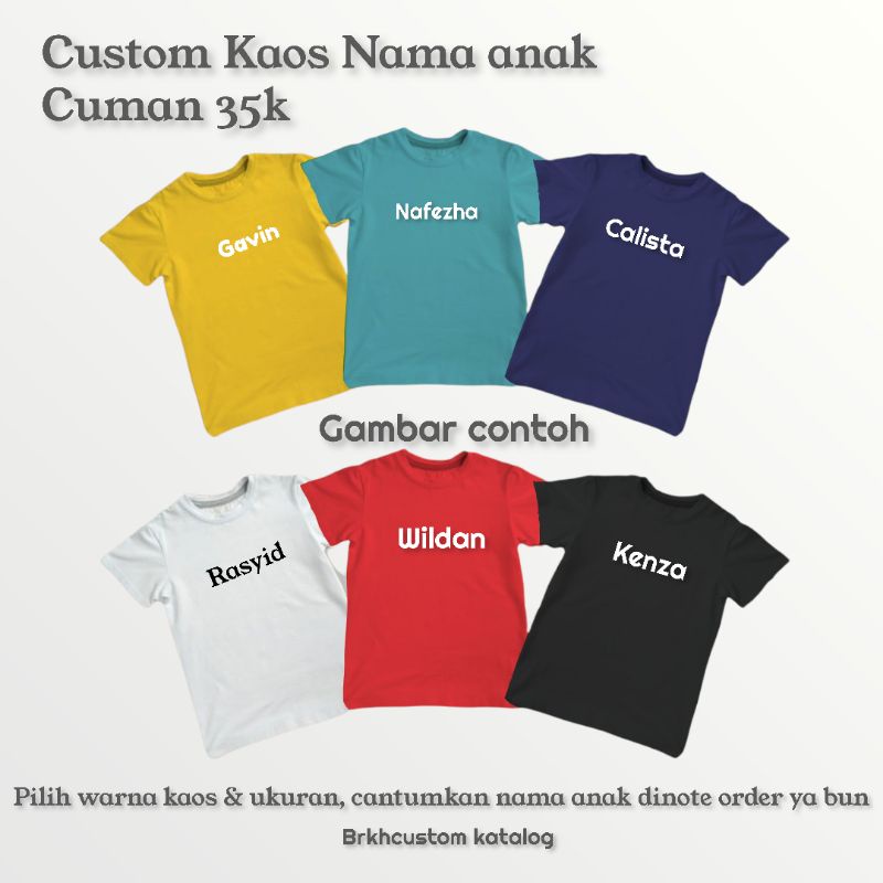 KAOS ANAK | SABLON KAOS ANAK | KAOS KARTUN | KAOS ANIME | KAOS FREFIRE | KAOS MOBILELEGEND