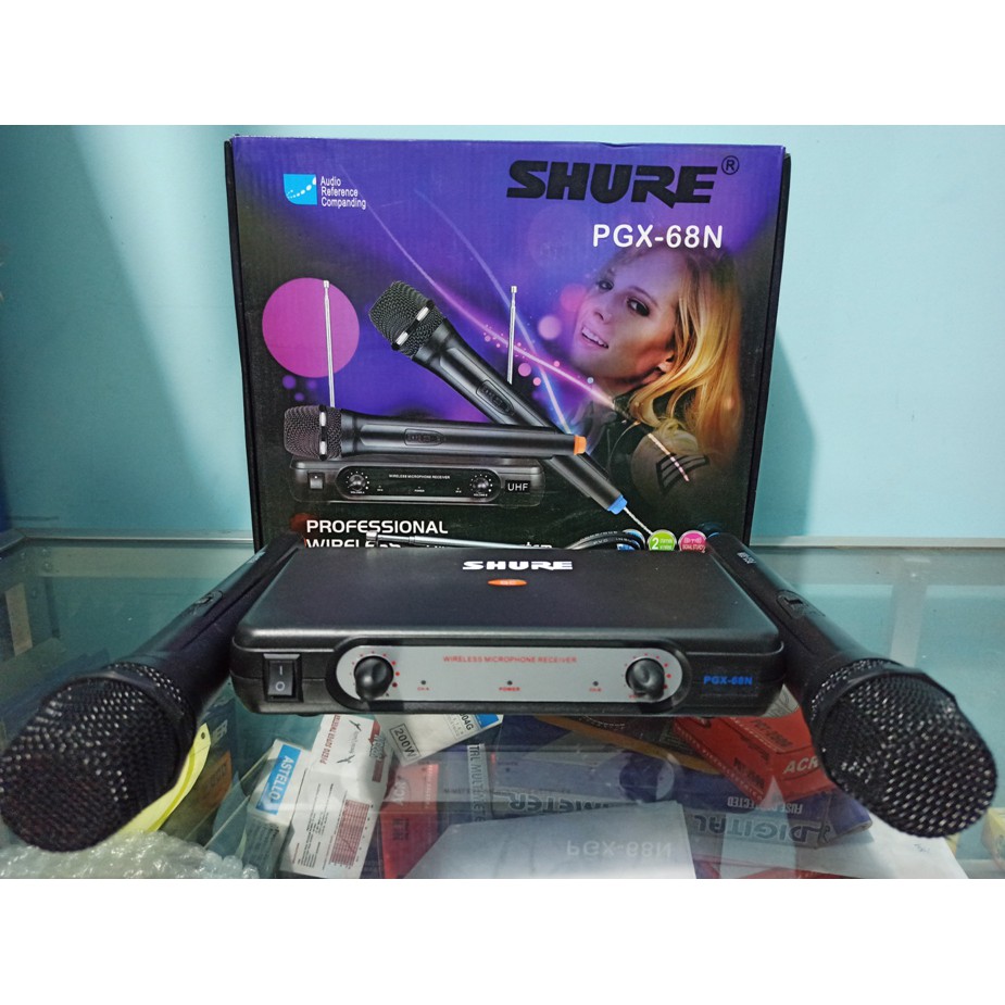 Mic wireless SHURE PGX68N 2buah mic BERKUALITAS MURAH