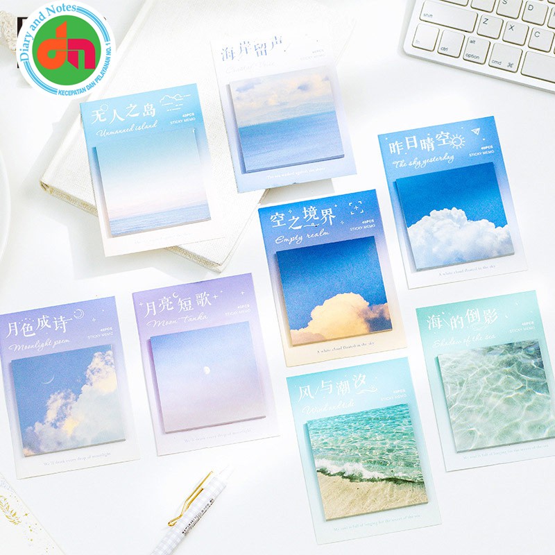 

Stationery Sticky Notes The Sky Yesterday Sticky Notes Motif Alam