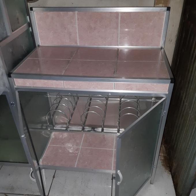 Rak Piring Kompor Pintu Kaca Keramik 2 Pintu Alumunium Aluminium Fiji.Suva