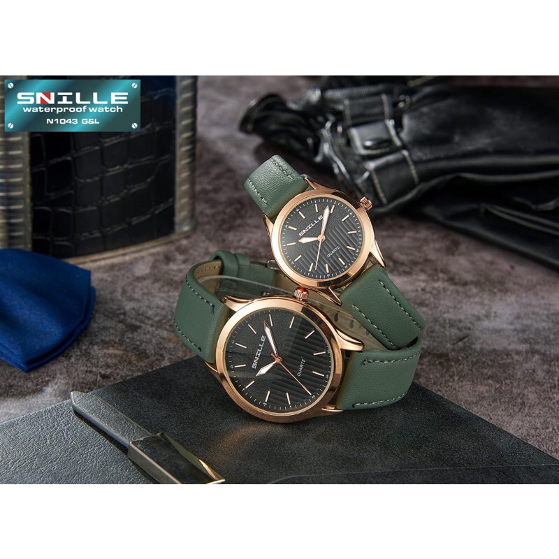 JAM TANGAN COUPLE SNILLE N1043-JAM TANGAN KULIT-JAM TANGAN FASHION-JAM TANGAN PRIA-JAM TANGAN WANITA