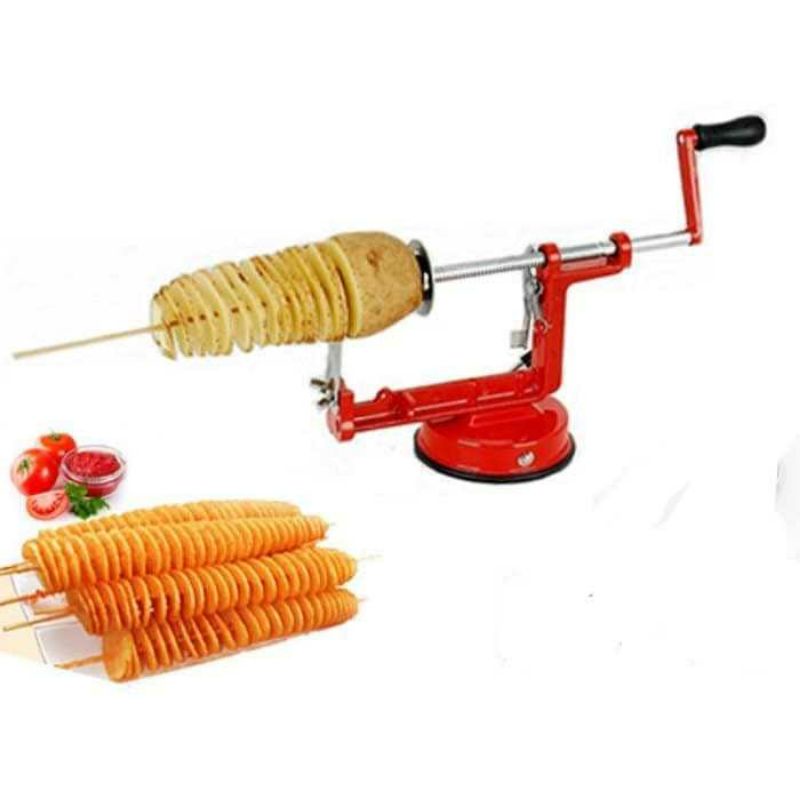 pisau putar spiral Potato Slicer - Alat Pemotong Kentang Spiral