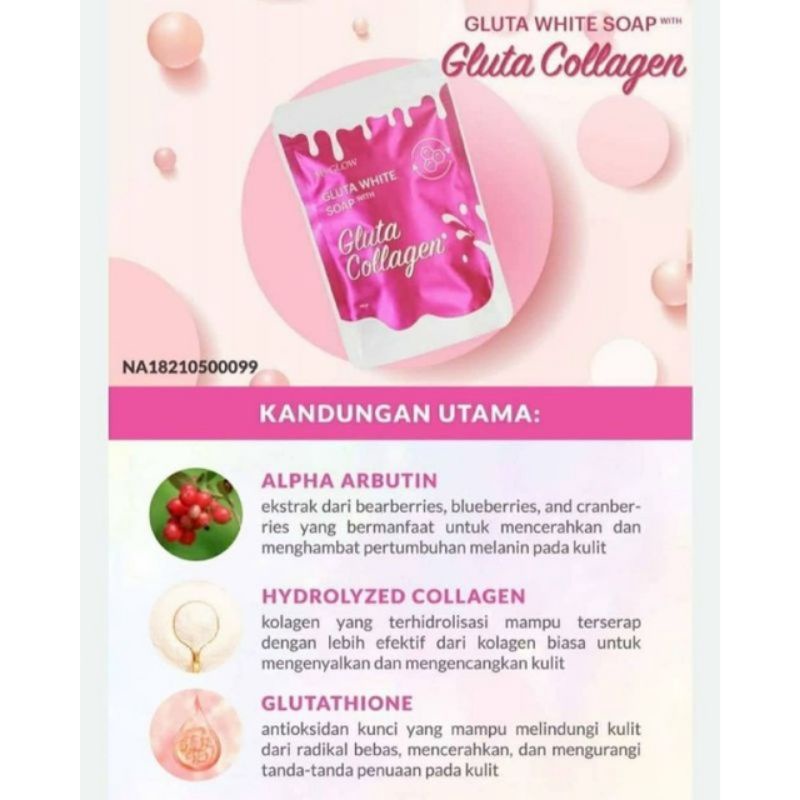 MS Glow Gluta White Soap with Collagen | Sabun Gluta Collagen MS Glow original sabun mandi halal BPOM bisa cod