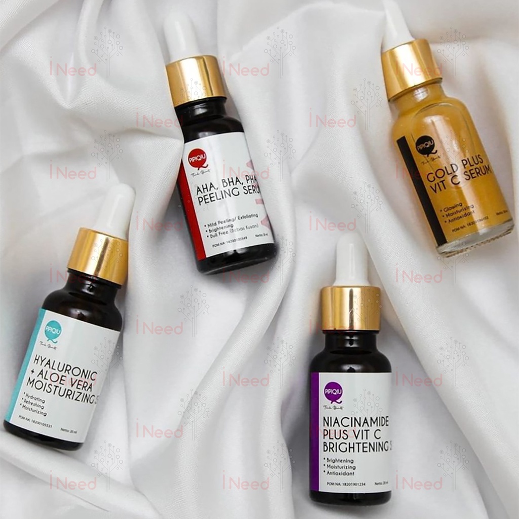 (INEED) Pipiqiu Serum Series 20ml - Serum Gold Plus | Niacinamide Plus | Hyaluronic | AHA BHA PHA Peeling