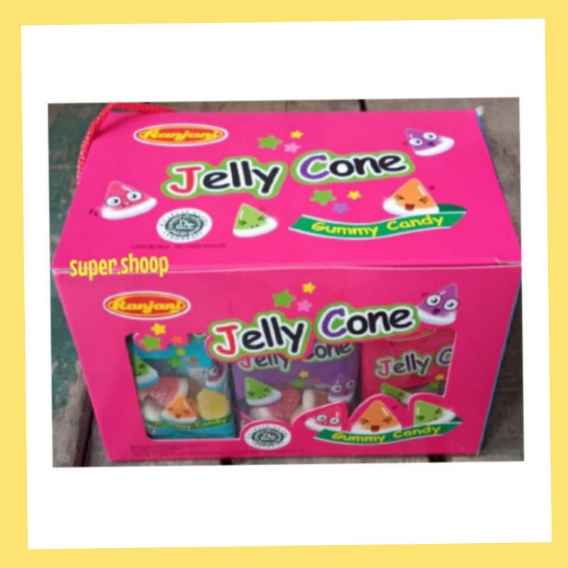 

Jelly Cone Gummy Candy Permen Ranjani isi 30 pcs