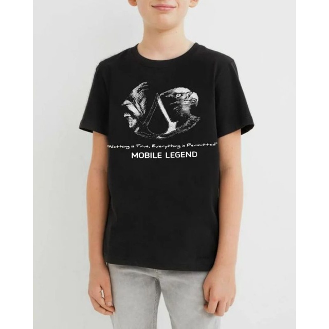 B177864 AMMIGO* ORIGINAL ML black03 kaos anak laki-laki lengan pendek hitam motif ML full tag label 