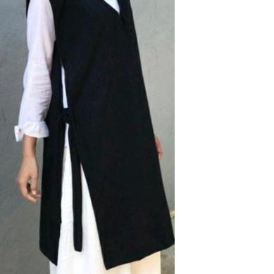 Rompi Tali Long Tunik / Vest Knit Tunik Rajut Wanita