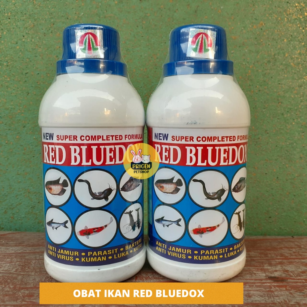 RED BLUEDOX Obat Ikan Anti Jamur Bakteri dan Parasit/ Methyline Blue / Obat Ikan Koi Chana Kolam Aquarium Aquascape dan Ikan Hias
