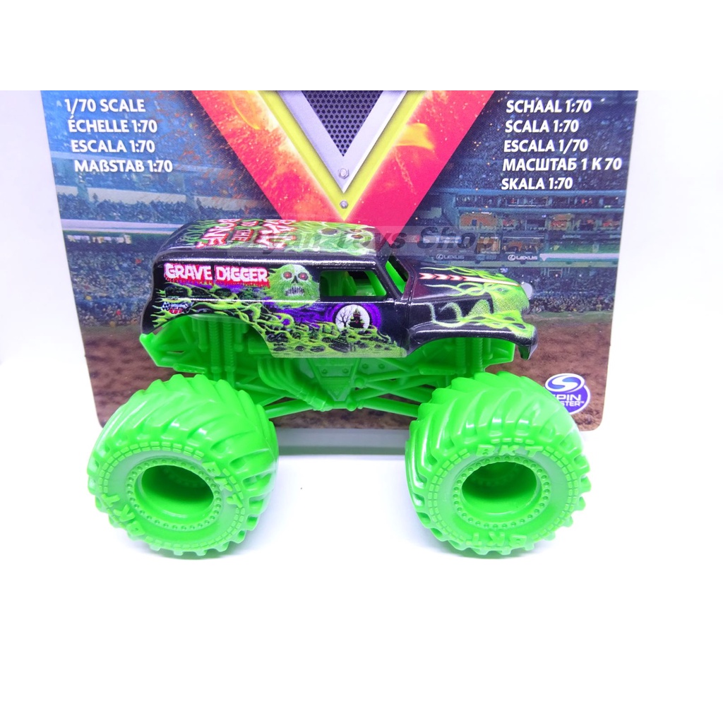 Monster Jam Spin Master Grave Digger Ban Hijau