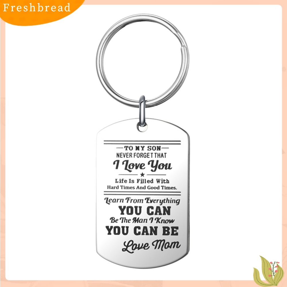 Terlaris Fashion Men Dog Tag Caving Letters Pendant Chain Necklace Key Ring Jewelry Gift