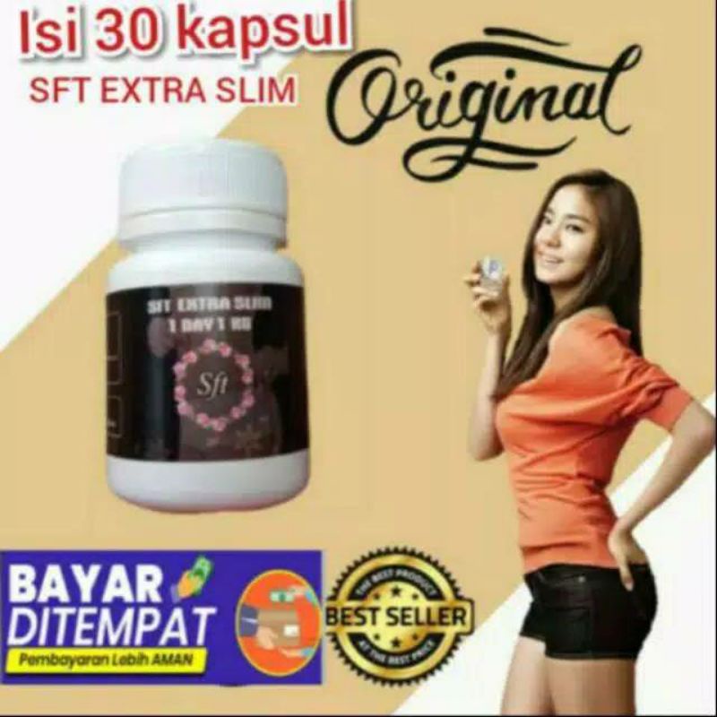 SFT EXTRA SLIM Asli Pelangsing Diet Badan Herbal Alami Original Terbaik 1day 1kg