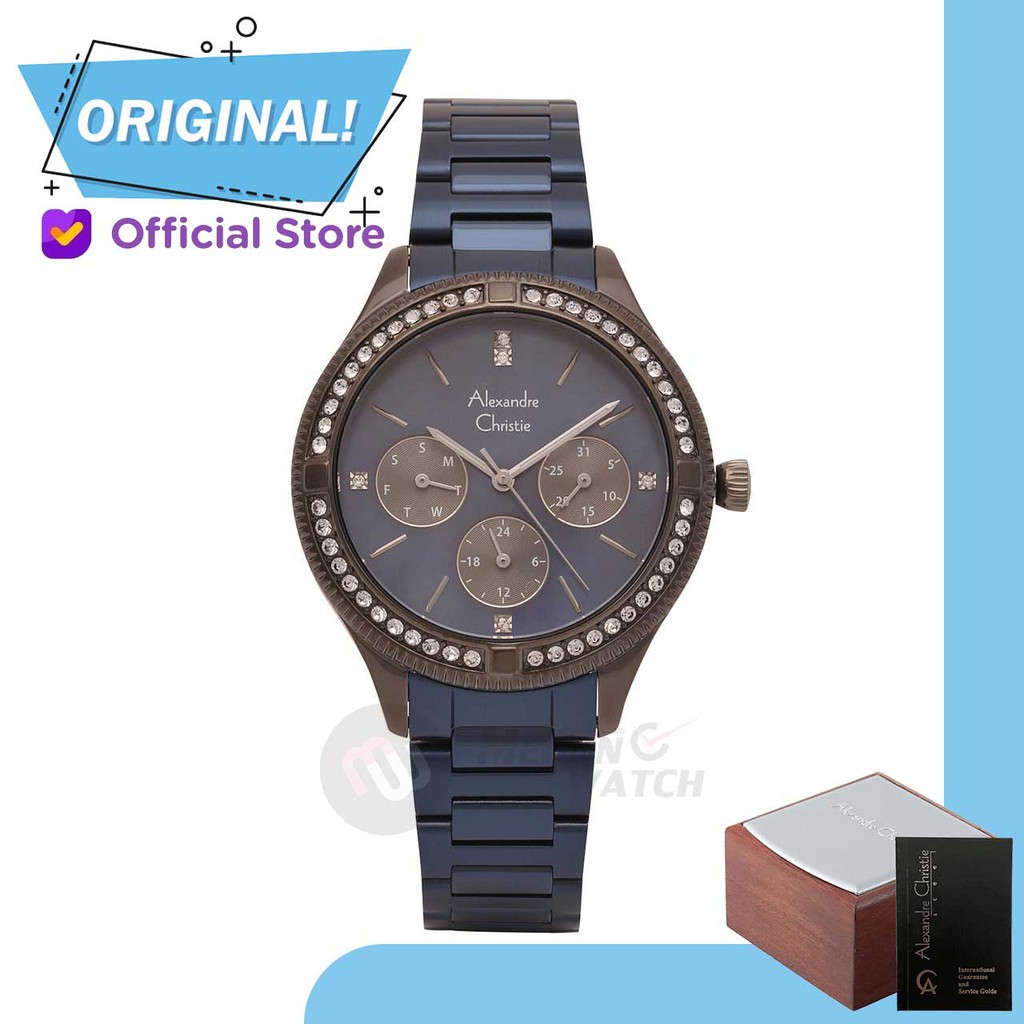 Jam Tangan Wanita Analog Alexandre Christie 2771BF AC2771 AC 2771 BF 2771 BFBGUMU Original Garansi R