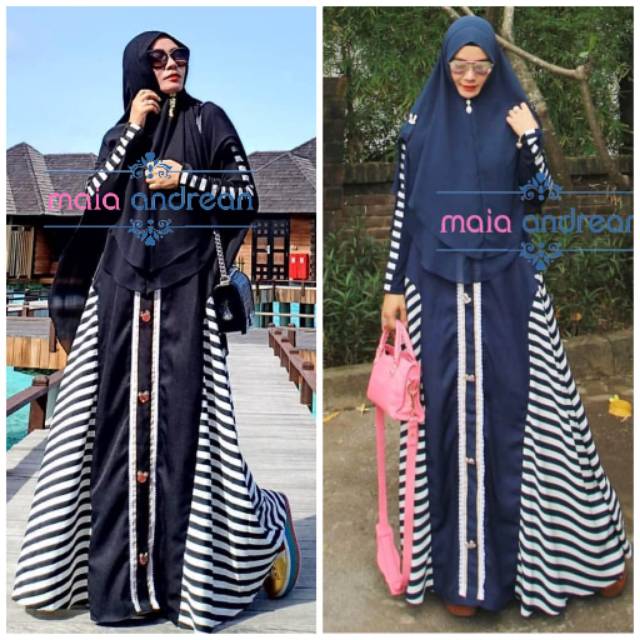 Gamis syari Linzy MaiaAndrean Hijab Syari Baju Muslim Wanita