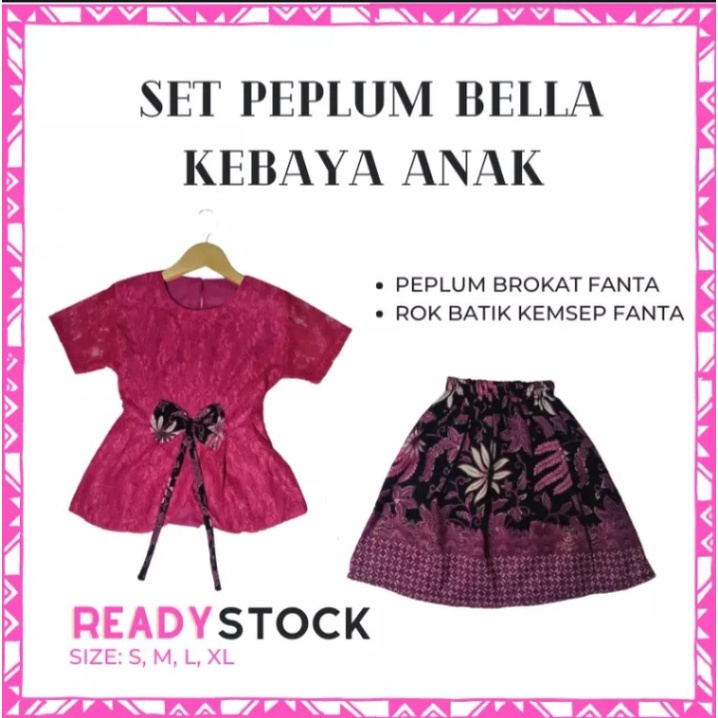 BELLA SETELAN KEBAYA BRUKAT ANAK ANAK