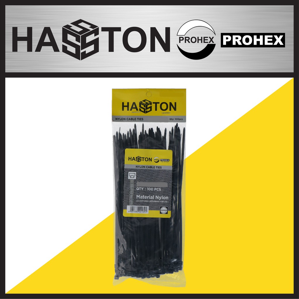 

HASSTON Cable Tie 3x150 Hitam (4580-115)