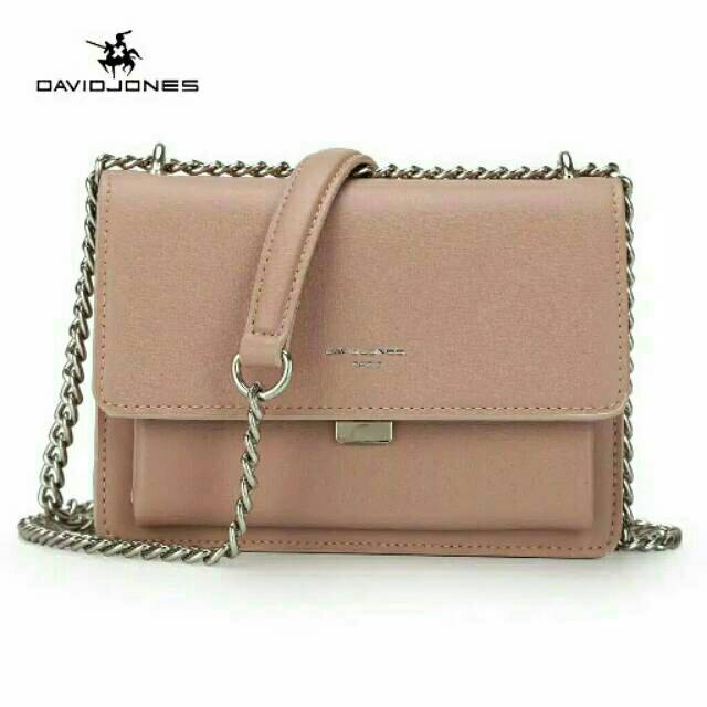 David Jones Tas selempang wanita rantai kecil original Free dompet kartu cute