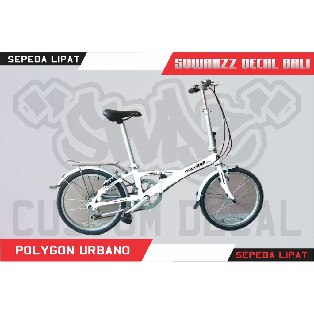DECAL STIKER STICKER SELI SEPEDA LIPAT POLYGON URBANO