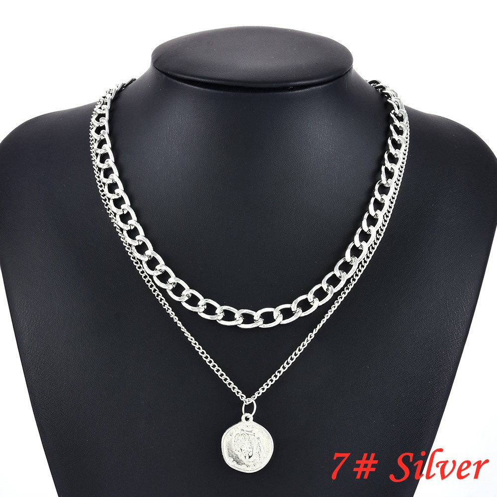 Korean Long Section Pendant Elegant Necklace Women Ladies Simple Accessories Fashion Jewelry Decor-8# Silver