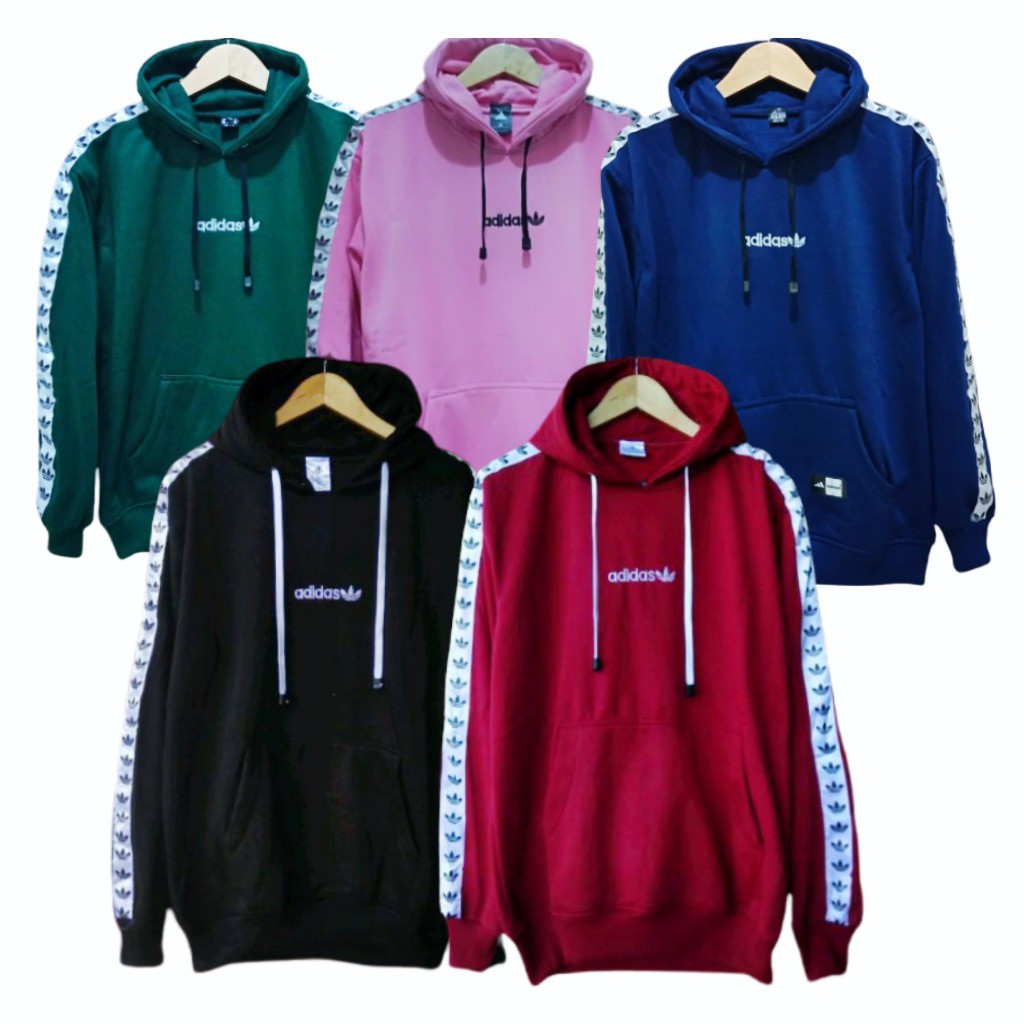 JAKET HOODIE ADIDAS PRIA WANITA PREMIUM / SWEATER ADIDAS HOODIE JAKET COUPLE BAHAN FLEECE KATUN