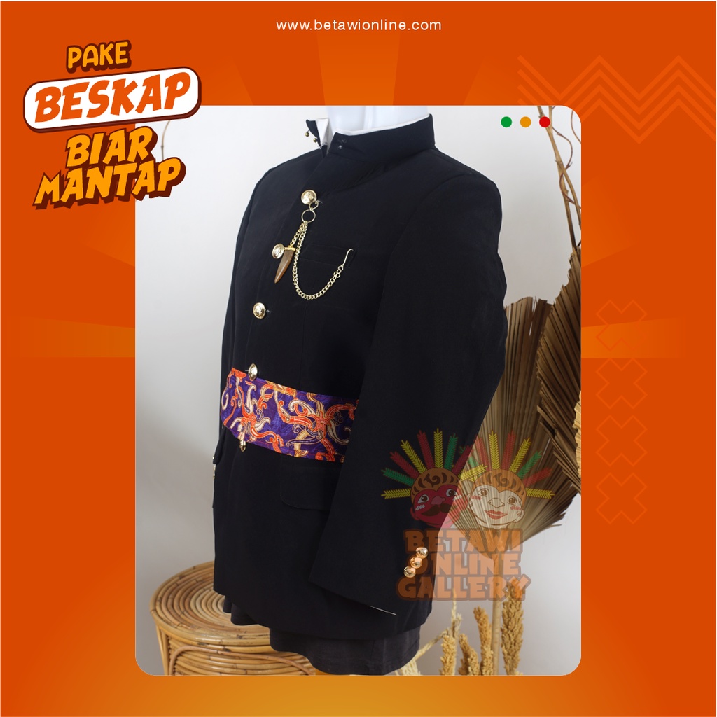 Beskap Betawi / Jas Betawi / Jas Hitam Formal