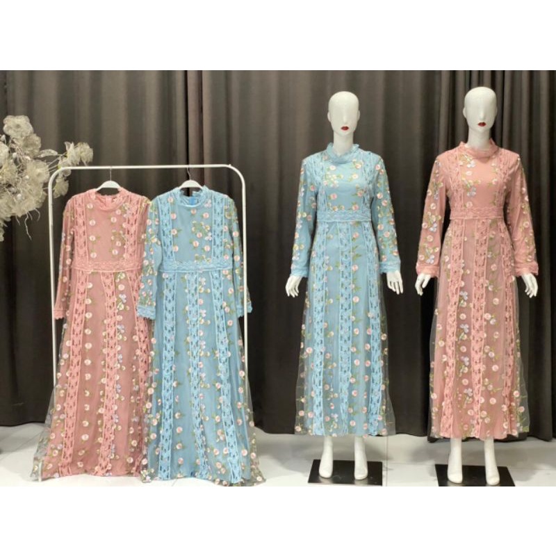 gamis flower tile by-vivorie