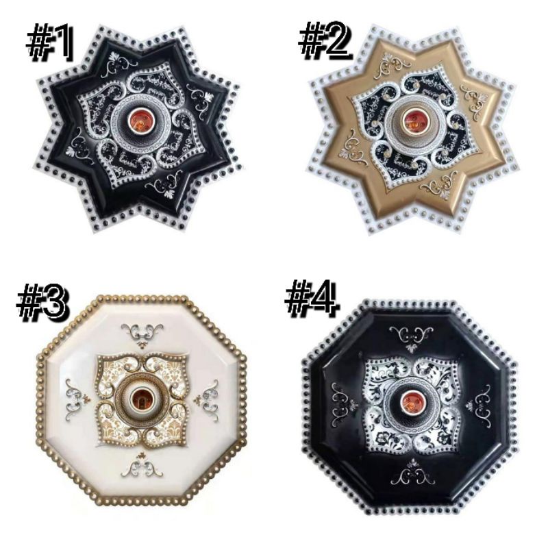 Ornamen Fitting Lampu Pvc / Ornamen Plafon Pvc Fitting Lampu
