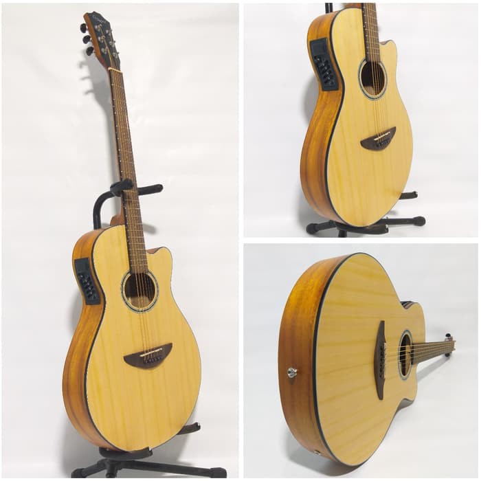 Gitar Akustik Elektrik Camwood IWC-38NA Body Slim Original