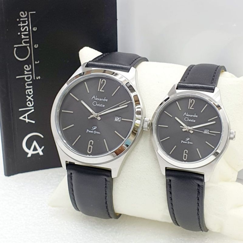 jam tangan couple Alexandre Christie 1009