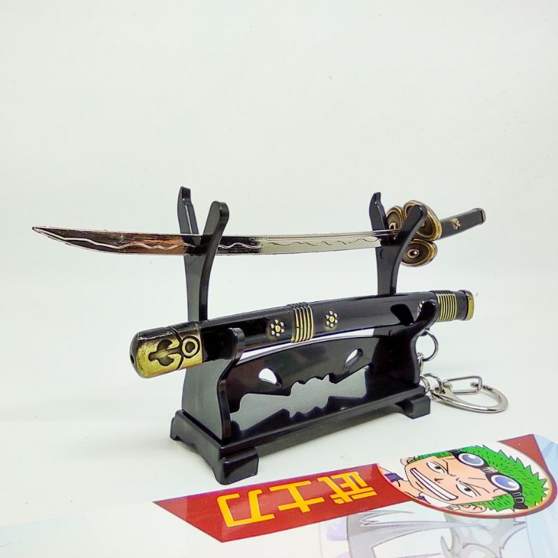 Keychain Miniatur Pedang Enma Zoro Anime One Piece