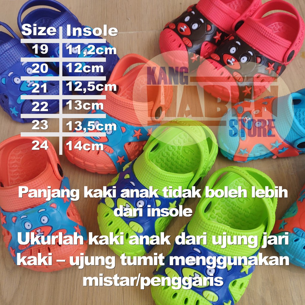 Sandal Baim Anak Bayi Karakter Beruang Lucu dan Nyaman Sendal Dulux 195EBR