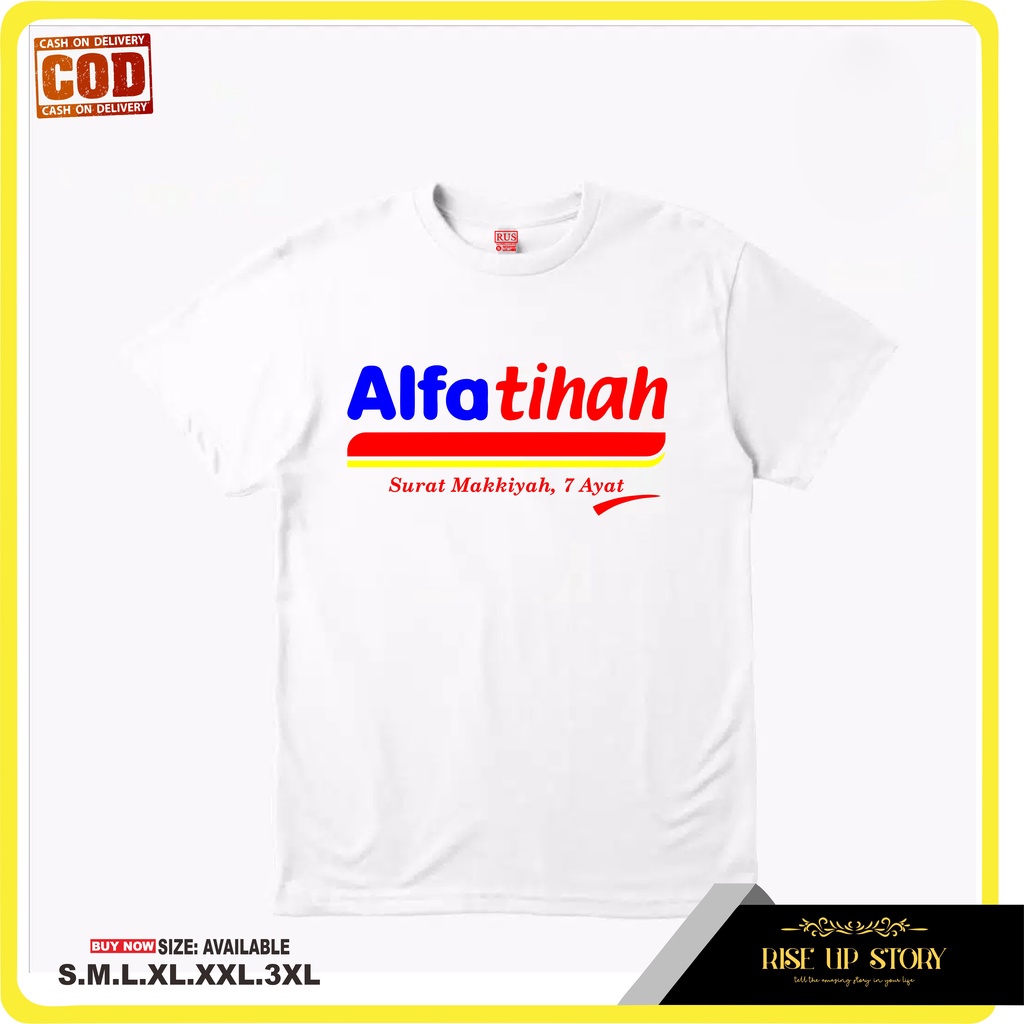 Jual Miliki Kaos Distro Surat Alfatihah Plesetan Alfamart Tshirt Baju