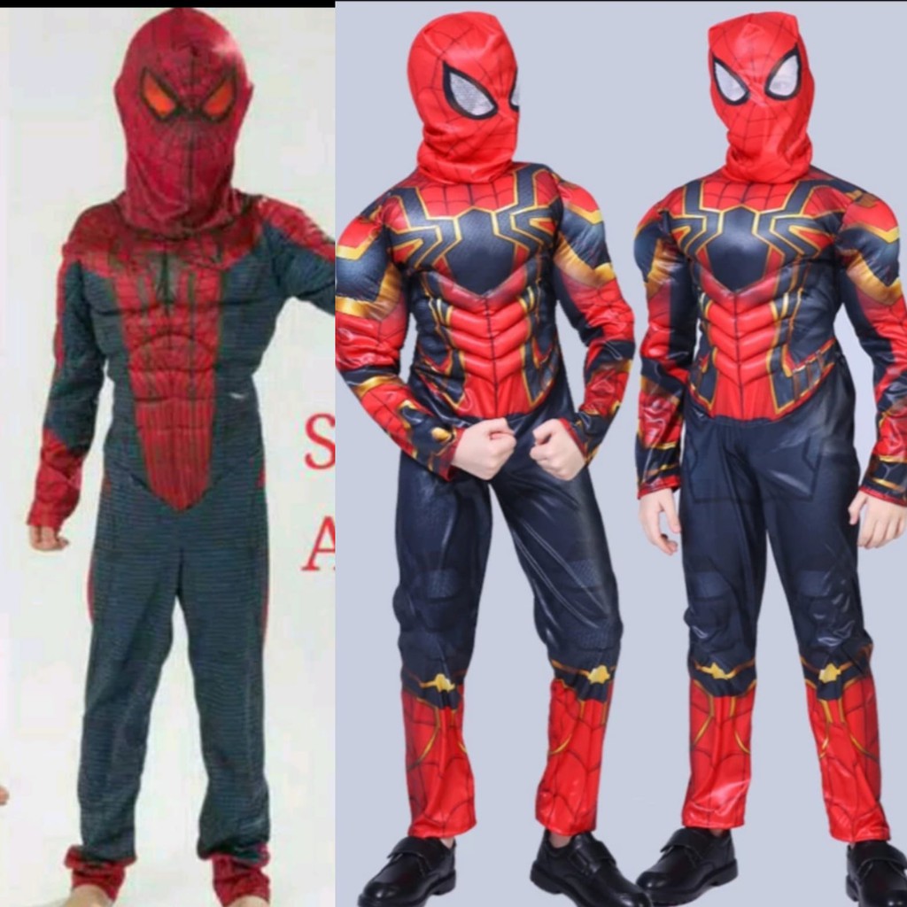  Kostum  spiderman  otot anak  Import kostum  avengers otot 