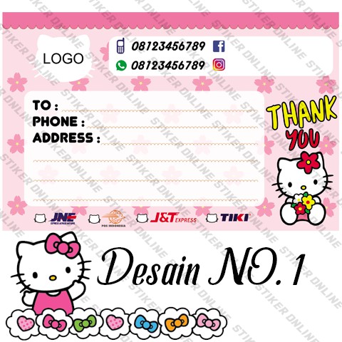 40+ Koleski Terbaik Stiker Olshop Hello Kitty