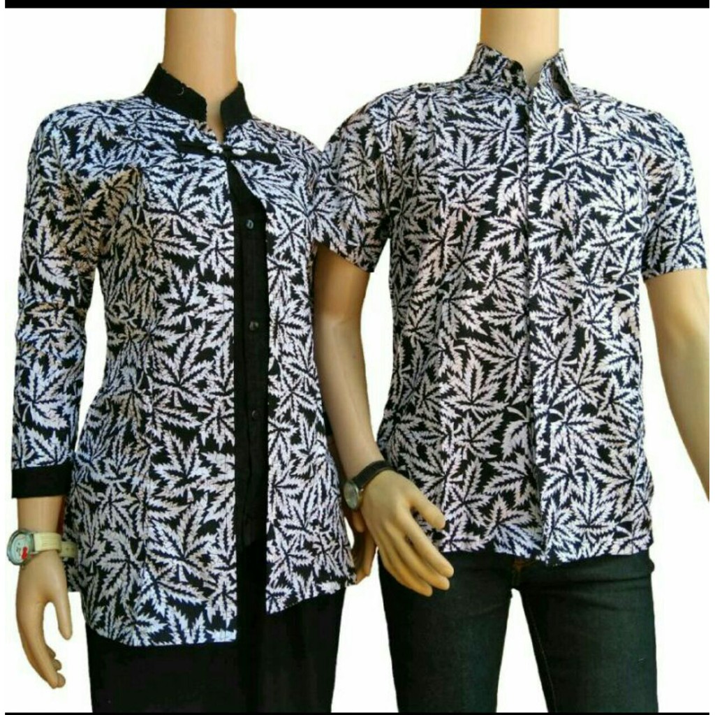 CPO53 baju couple batik pekalongan kemejabatik tunik gamis grosir