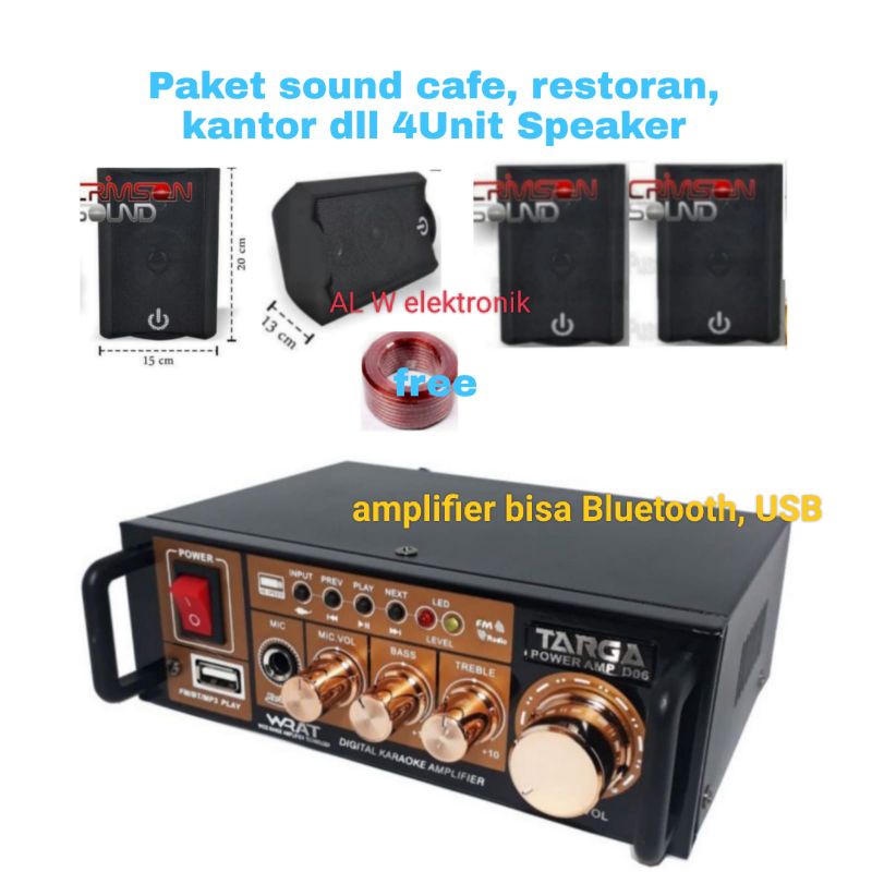 Paket Sound System Musholla kantor klik dll speaker indoor