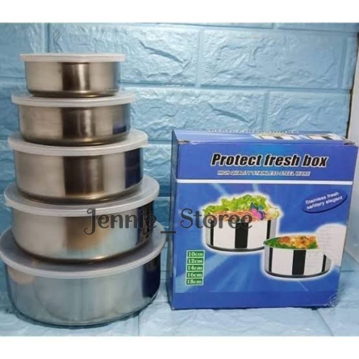 Rantang Beranak Stainless Steel 1 Set ( Isi 5 pcs) / Rantang Makanan