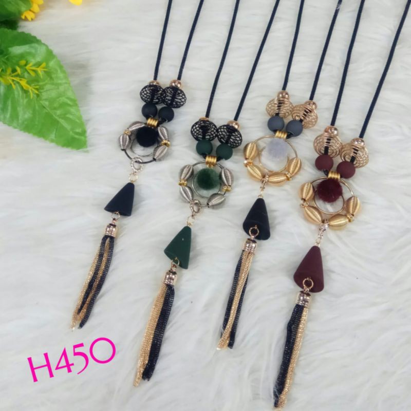 Kalung Rantai  / Tanduk Kerang Bahan  Wanita