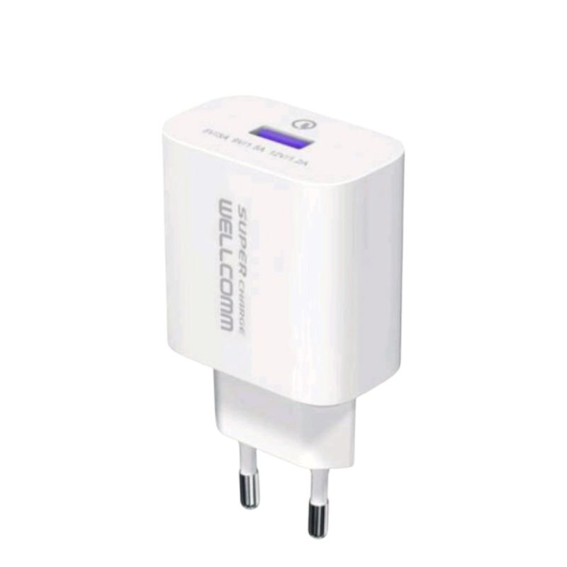 Charger HP Fast Charger WELLCOMM Original Garansi Resmi